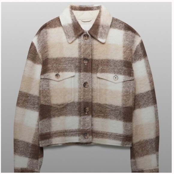 Aritzia Wilfred Free The Gana Cropped Shirt Jacket - Picture 1 of 3